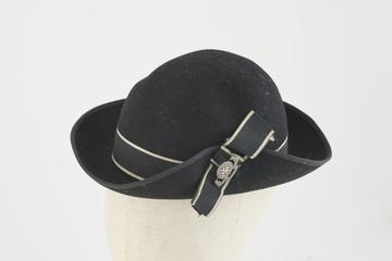 Hard Black Hat Associated with The St.John's Ambulance Association.