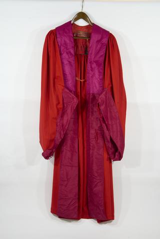 Gown, Silk-Lined Cotton