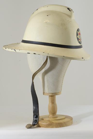 Fireman's helmet as used by London Fire Brigade