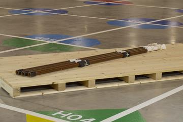 Length of millimetric wave guide used in an early Post Office (GPO) experiment, 1970-1976