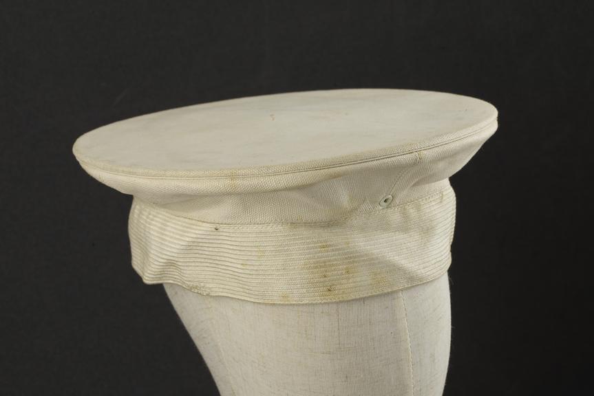 Canvas cap from General Gorgas' Medical Officer's uniform