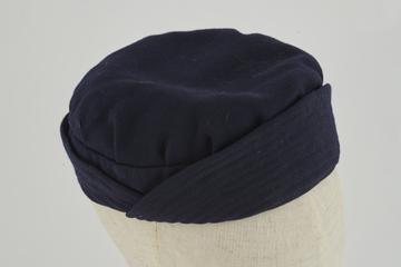 Storm cap of navy blue serge