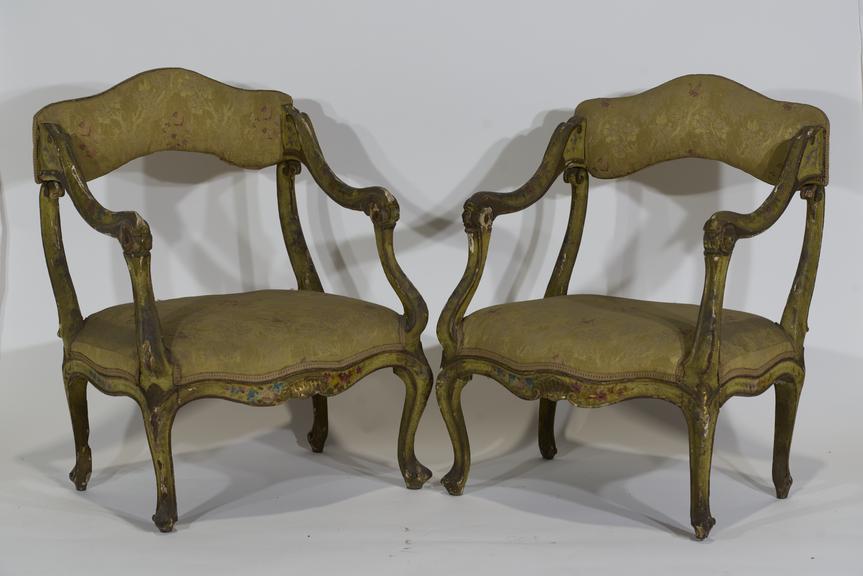 Two reversible chairs