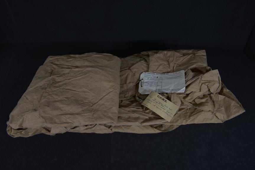 Paper Plus wrapover boiler suit with separate hood