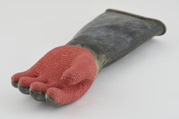Shot Blaster's Rubber Glove.