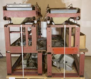 Part of coin sorting and accounting machine