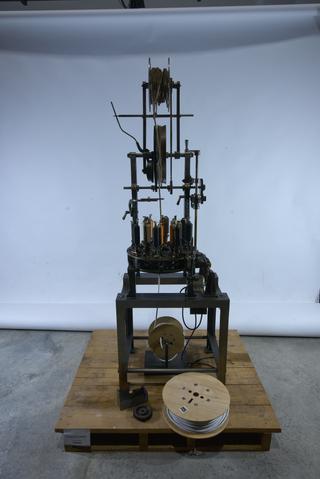 Carter's Improved High Speed Type Bench Braiding Machine.