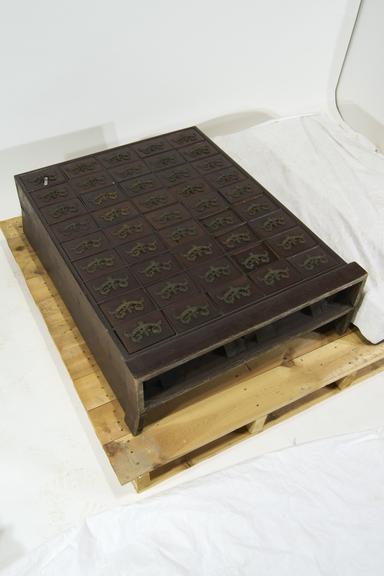 Pharmacy cabinet 45 labelled drawers