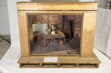 Diorama showing Faraday in his Laboratory
