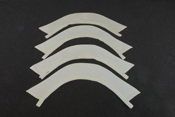 Soft white linen collars