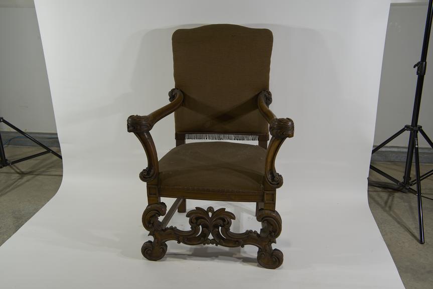 Chair, walnut frame