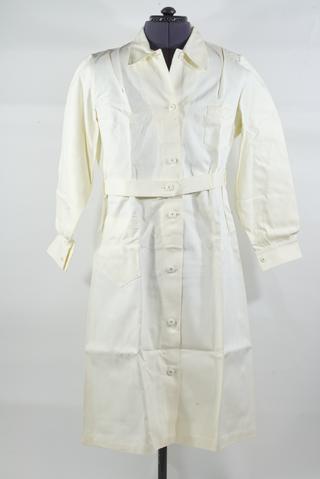 Gown, ostensibly for district child health nurse