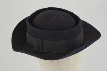 Dark Blue plain felt hat