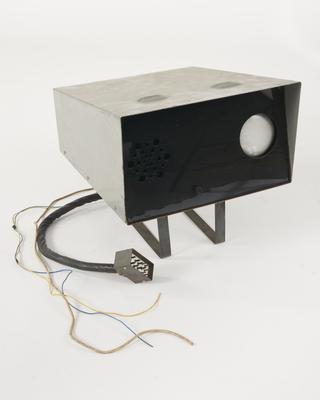 Box containing a cathode-ray tube and loud speaker