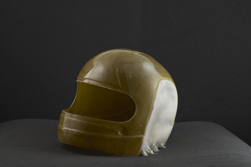 Construction shell of racing driver's helmet, 1984.