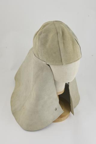 Protective head cowl for catching rabid dogs
