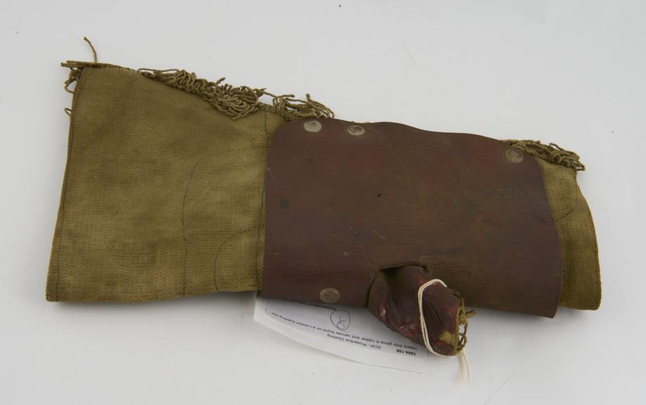 Heavy duty rubber and canvas glove