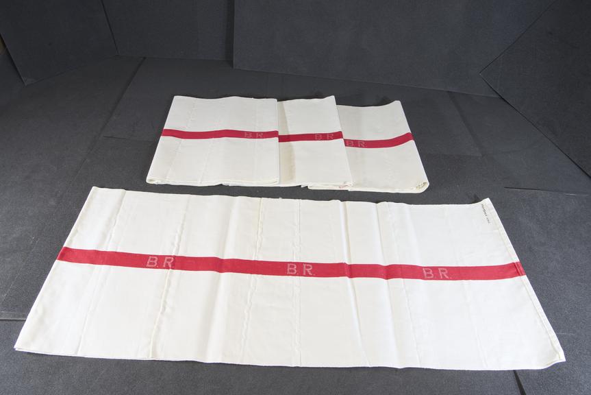 Four roller towels, BR