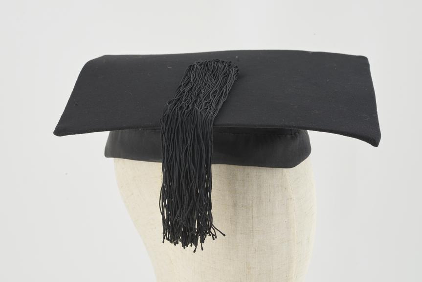 Cap from Dr. John Dixon's London academic robes