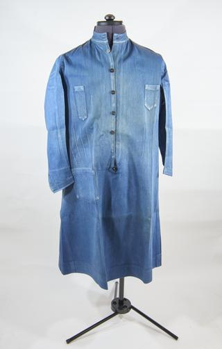 Sisters Uniform Dress of Blue Linen