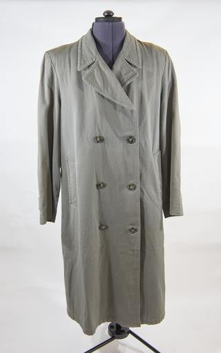 Midwife's grey raincoat