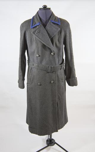Grey woollen midwife's coat