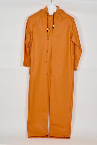 One piece combination suit in Dri-tex - polyurethane transfer coated warp knitted nylon