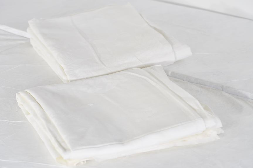 Two tablecloths, probably London & North Eastern Railway