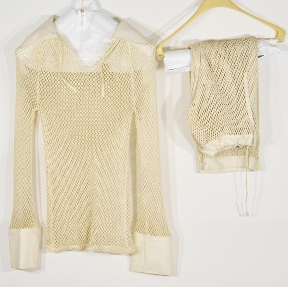 Glass furnaceman's "Gladding" mesh underwear.