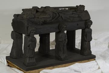 Carved Wooden Canopy from Tomb