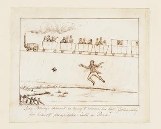 lady baring's servant in trying to recover his hat