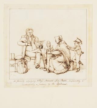 A Family Applying Wray's Aromatic Spice Plaster