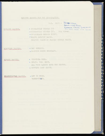 Notebooks on dancing as occupational therapy technique