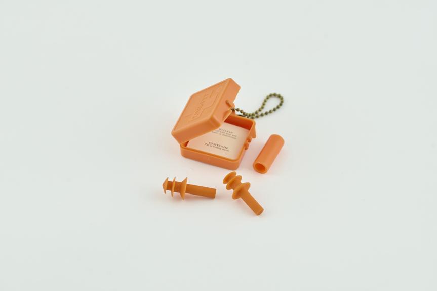 Pair of "Comfit" moulded plastic ear plugs