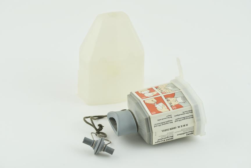 Mini-filter emergency respirator, 1986