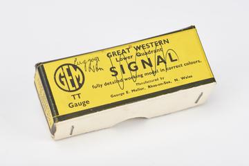 Box for model pull-along train luggage van