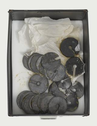 Lead weights for Lysholm skull x-ray imaging unit