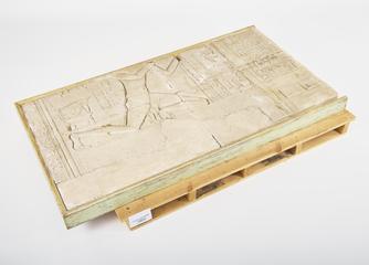 Test panel used for checking procedures for production of glass fibre replica