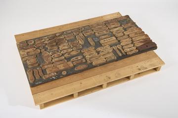 Original Board Containing Samples of Brush Forms