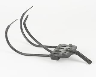 Hand Hoe Plough with Separate 3-tine Cultivator Fitting c. 1850