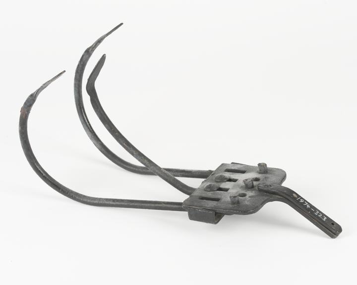 Hand Hoe Plough with Separate 3-tine Cultivator Fitting c. 1850