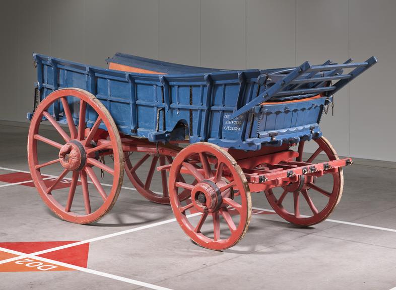 Horse-drawn East Anglian farm wagon