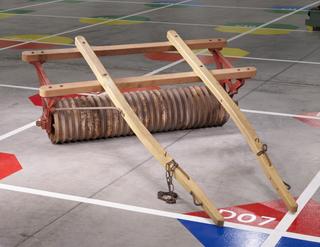 Horse-drawn Cambridge roller by  G. Stanton