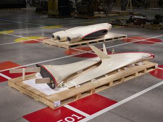 Wing of conceptual aircraft model