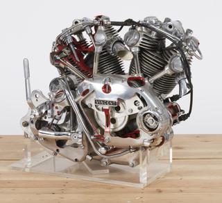 Vincent "Rapide" 1000cc twin cylinder motor cycle engine-gearbox unit