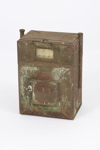Gas meter: 350mm height x 250mm width x 180mm depth