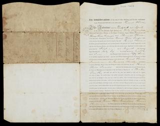 Indenture of Thomas Oliver the younger to William Bouch, 1847