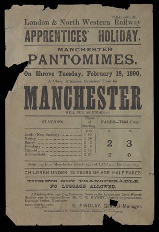 Apprentices Holiday Manchester Pantomimes