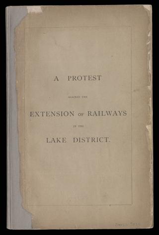 A Protest against the Extension of Railways in the Lake District