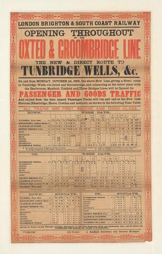 Opening Throughout of the Oxted & Groombridge Line